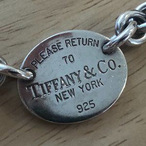 Tiffany & Co Oval Tag Necklace